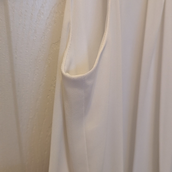 Emma & Michele Off White Pleated Dress Size 10 - Picture 8 of 12